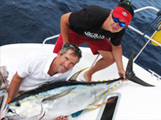 Yellowfin-Thunfisch mit Kapitän Craig Doring
