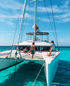 Bahamas Urlaub auf einer Lagune Catamaran (Fotos von Nicolas Claris)